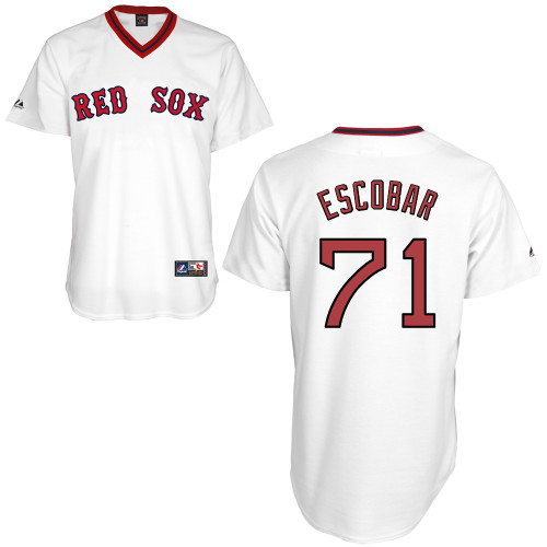 Edwin Escobar #71 MLB Jersey-Boston Red Sox Men's Authentic Home Alumni Association Baseball Jersey
